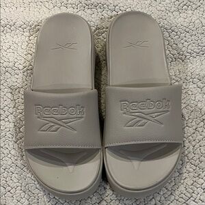Reebok Slide Sandals in Light Taupe